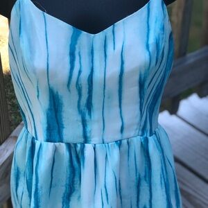 Guess white/blue cami top for women